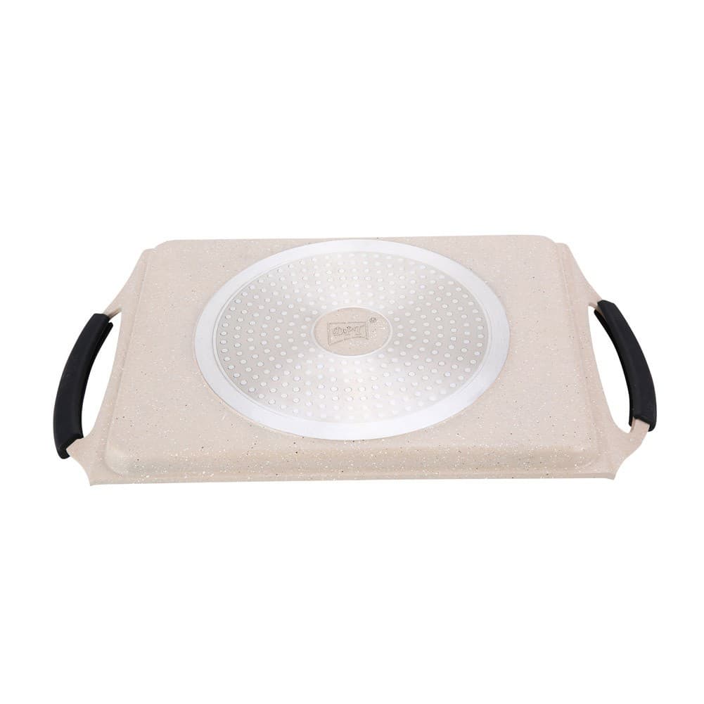DPT, Grill pan, Burger Grill Saj, Beige, Size 27*47*2.2 Cm
