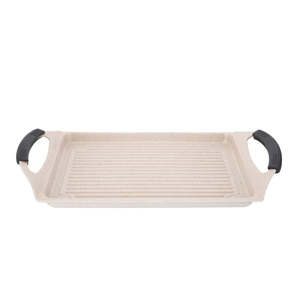 DPT, Grill pan, Burger Grill Saj, Beige, Size 27*47*2.2 Cm