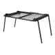 ALSANIDI, Fire Stand with grill Saj, Portable mini barbecue charcoal grill for picnics, Black, Size 33*46 Cm