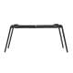 ALSANIDI, Fire Stand with grill Saj, Portable mini barbecue charcoal grill for picnics, Black, Size 33*46 Cm