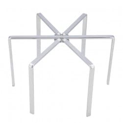 ALSANIDI, Spider fire Stand, Portable mini barbecue charcoal grill for picnics, Silver, Size 35 Cm