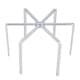 ALSANIDI, Spider fire Stand, Portable mini barbecue charcoal grill for picnics, Silver, Size 35 Cm
