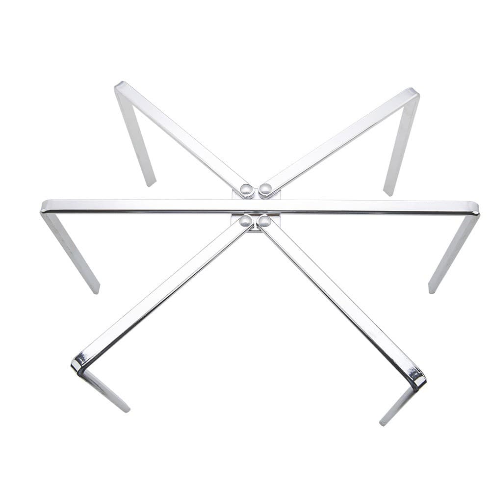 ALSANIDI, Spider fire Stand, Portable mini barbecue charcoal grill for picnics, Silver, Size 35 Cm