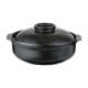 ALSANIDI, Heat pottery pot, Thermal pottery pot, Black, capacity 1.3 L Size 20 Cm