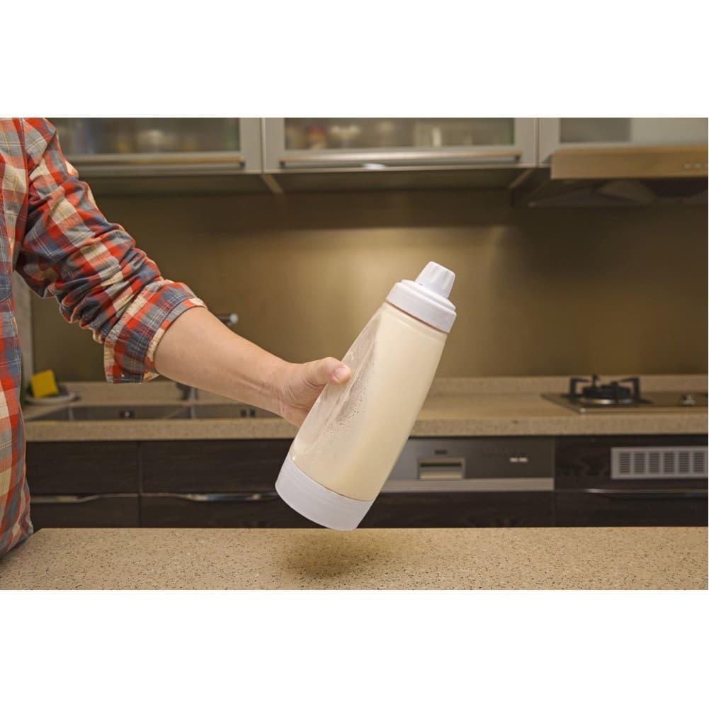 ALSANIDI, Plastic Pancake Bottle, Squeeze Bottles, White, capacity 1000 ml
