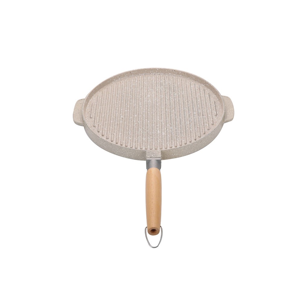 ALSANIDI, Grill pan, Burger Grill Saj, Beige, Size 36 Cm