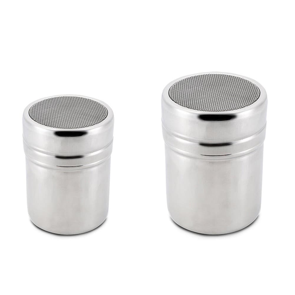 ALSANIDI, Stainless steel Spices storage, Tea, coffee and sugar storage for trips, Silver, Size 7*9.1 Cm