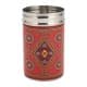 ALSANIDI, Najdi Inscription Steel Spices Storage, Tea, coffee and sugar storage for trips, Red, Size 7*12.5 Cm