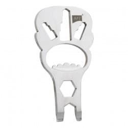 DPT, Stainless Steel Multi-Function Key, Silver