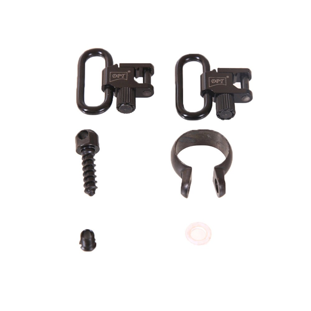 DPT, Gun Belt Lock, Belt tie lock, Black, Set 2 pcs Size 1 inch