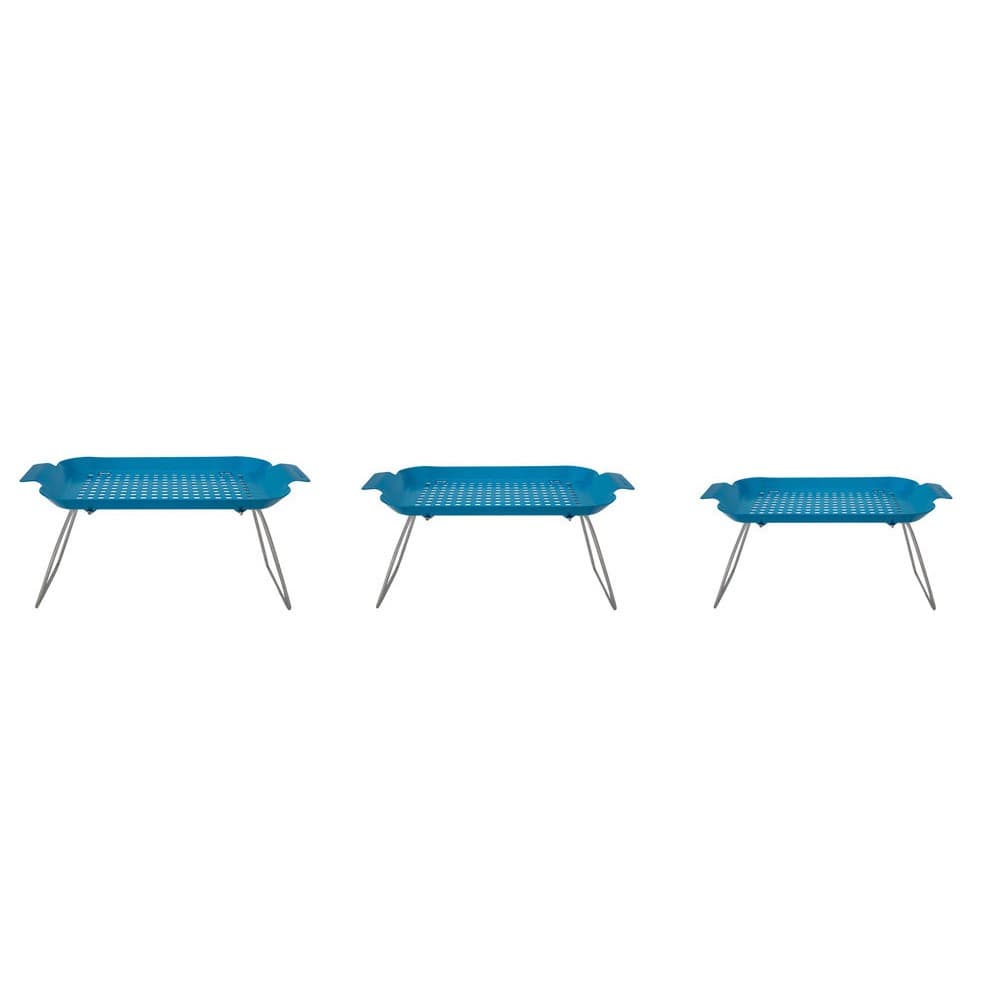 ALSANIDI, Galvanized iron utensiL drying table, Drying Rack, Turquoise, Size 50*30 Cm