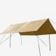 DPT, Cotton Road Trip Camping Tent, Portable Car Umbrella, Beige, Size 292*400*185 Cm