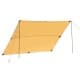 DPT, Cotton Road Trip Camping Tent, Portable Car Umbrella, Beige, Size 292*400*185 Cm