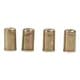ALSANIDI, 4 small copper compression fittings, Gold, Set 4 pcs