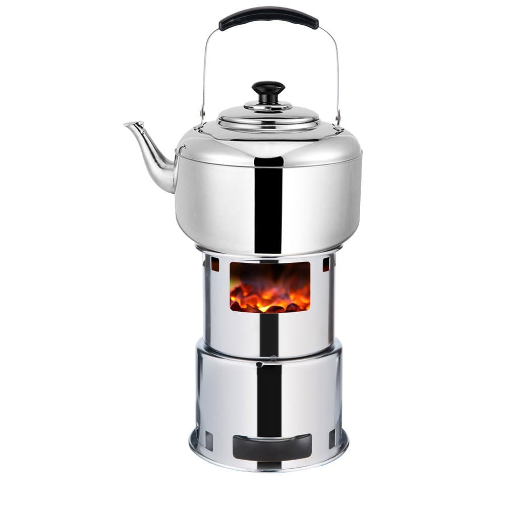 ALSANIDI, Charcoal stove, Charcoal burner, Silver, Size 16*22 Cm