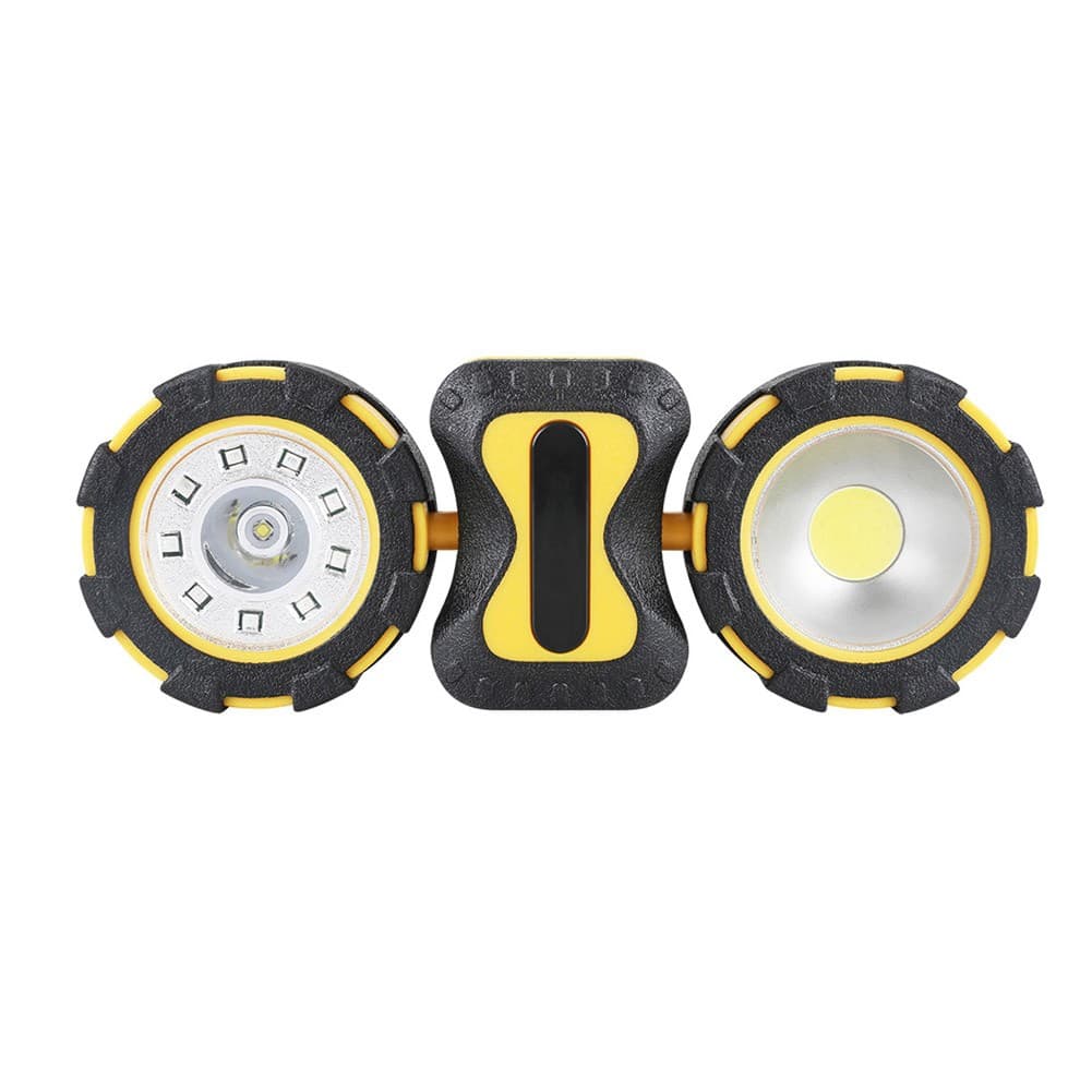 ALSANIDI, LED Flashlight for Camping, Handheld Flashlight, Black*Yellow
