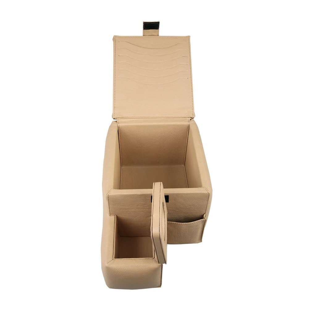 ALSANIDI, Wooden car arm rest, car Merca, Beige, Size 35*23*22Cm