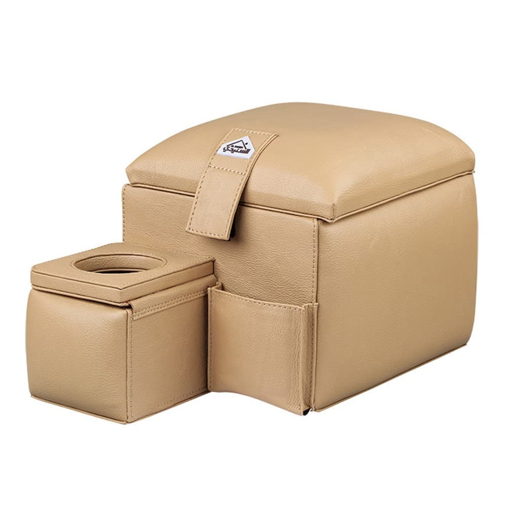 ALSANIDI, Wooden car arm rest, car Merca, Beige, Size 35*23*22Cm