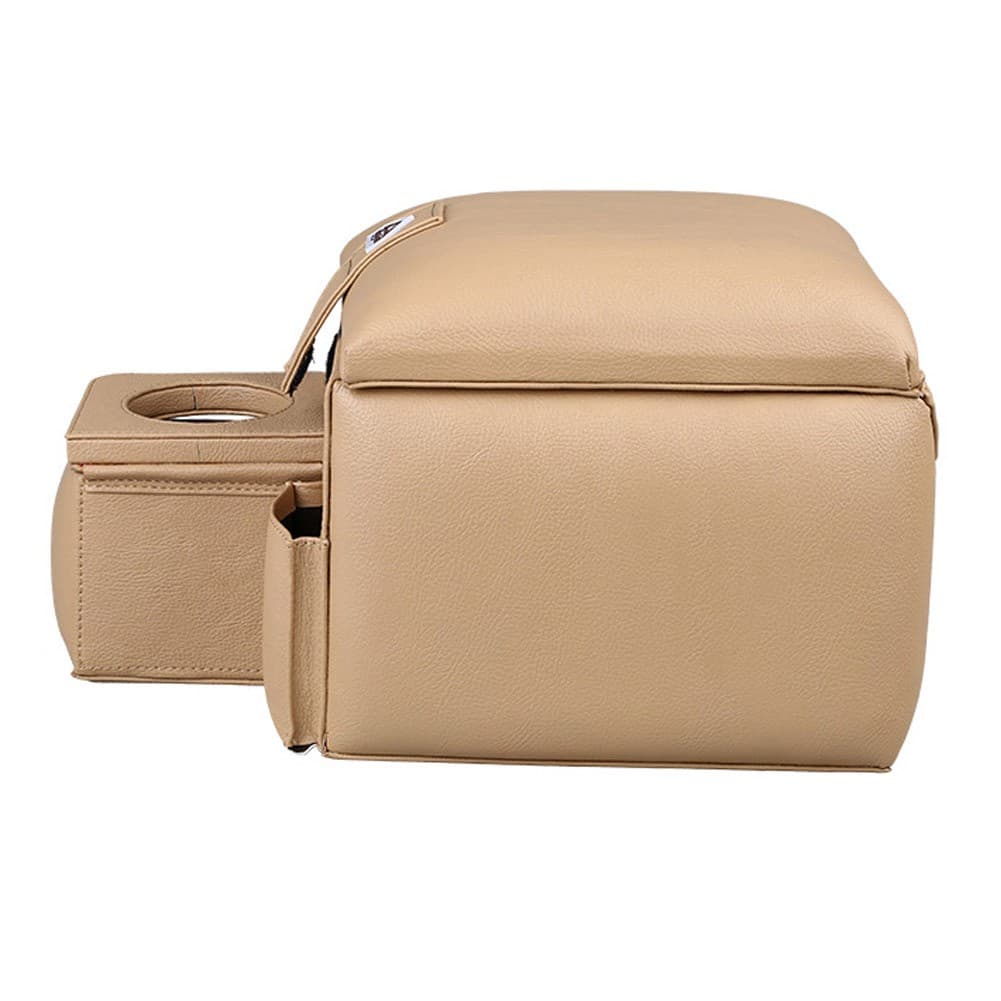 ALSANIDI, Wooden car arm rest, car Merca, Beige, Size 35*23*22Cm