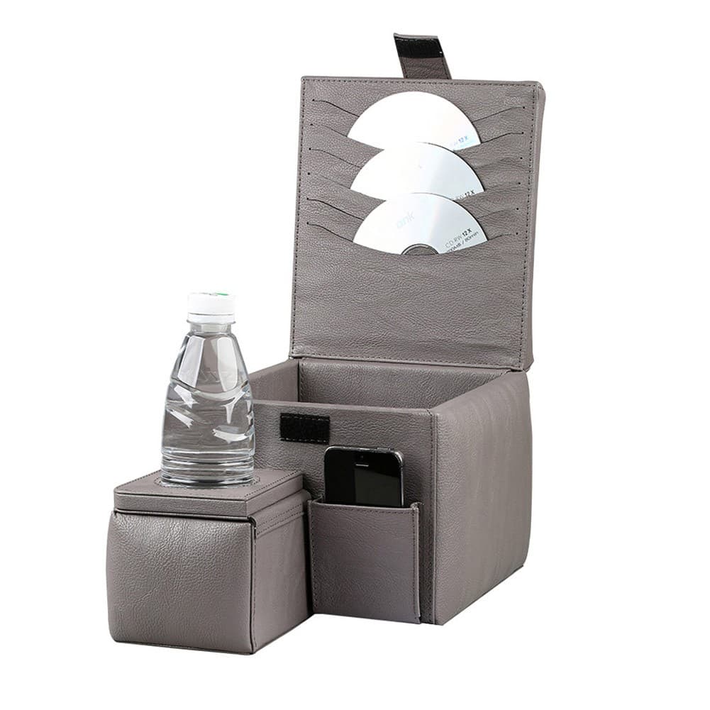 ALSANIDI, Wooden car arm rest, car Merca, Gray, Size 35*23*22Cm