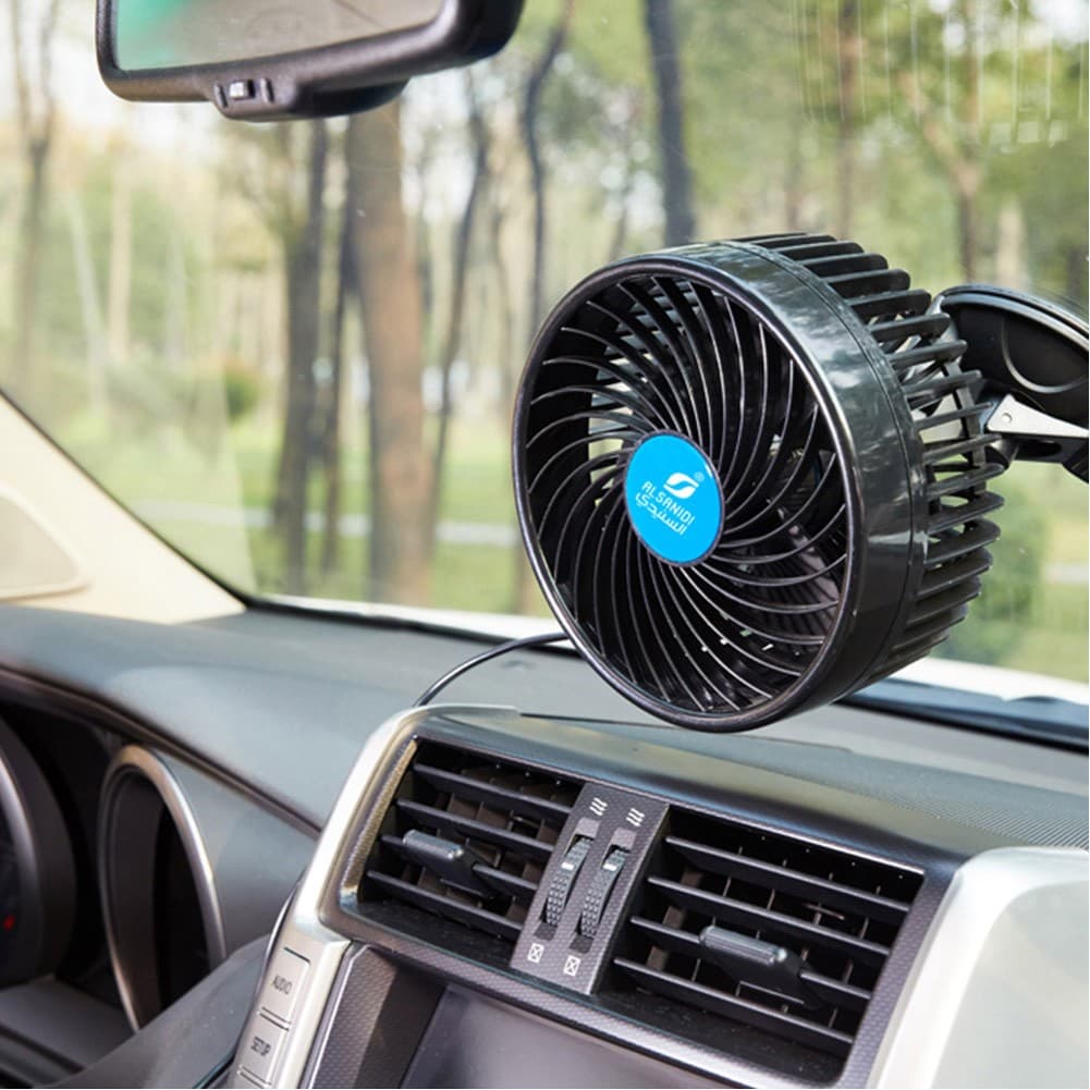 ALSANIDI, Portable Air Fan, Small Fan, Black, Size 6 inch Small