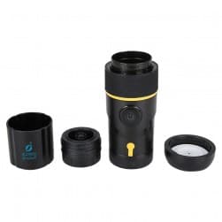ALSANIDI, Portable Coffee Maker, Coffee Maker for Travel and Trips, Black, capacity 60 ml