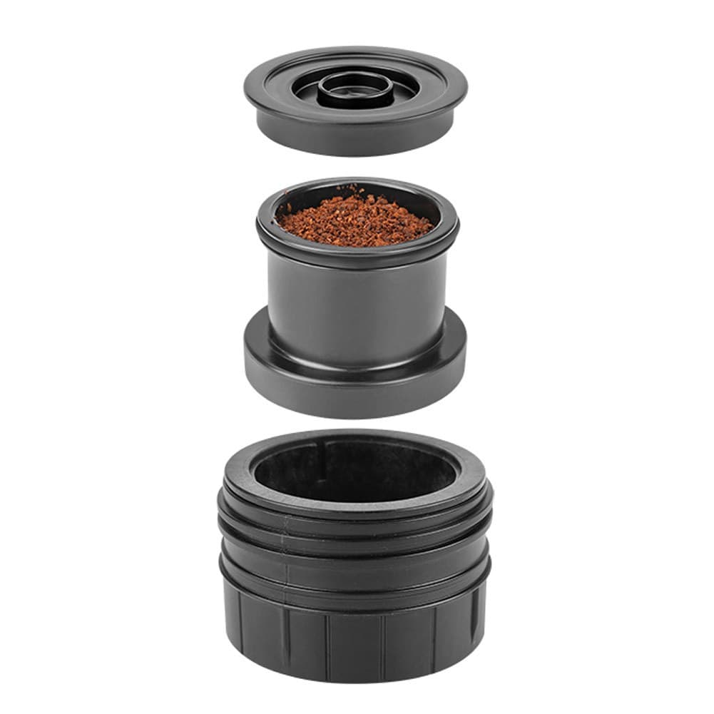 ALSANIDI, Portable Coffee Maker, Coffee Maker for Travel and Trips, Black, capacity 60 ml