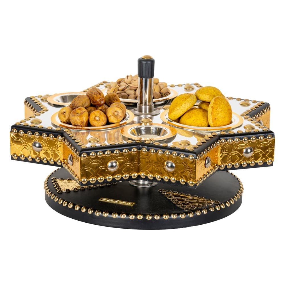 ALSANIDI, Dates and Nuts Heritage Hospitality Set, Date Palm Squeezer, Black