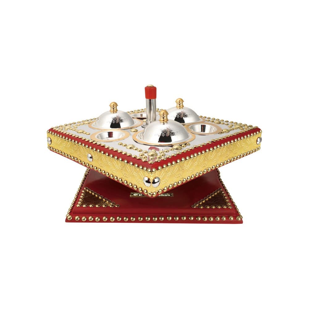 ALSANIDI, Dates and Nuts Heritage Hospitality Set, Date Palm Squeezer, Red