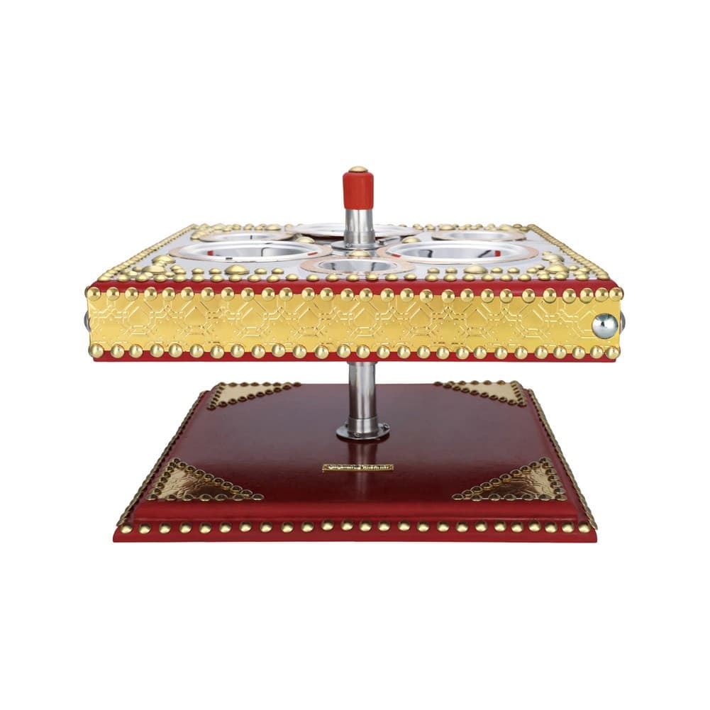 ALSANIDI, Dates and Nuts Heritage Hospitality Set, Date Palm Squeezer, Red