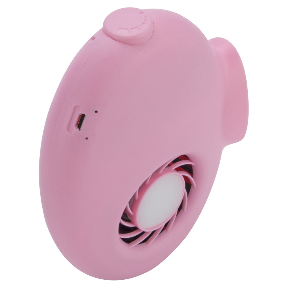 ALSANIDI, Portable Air Fan, Small Fan, Pink Light