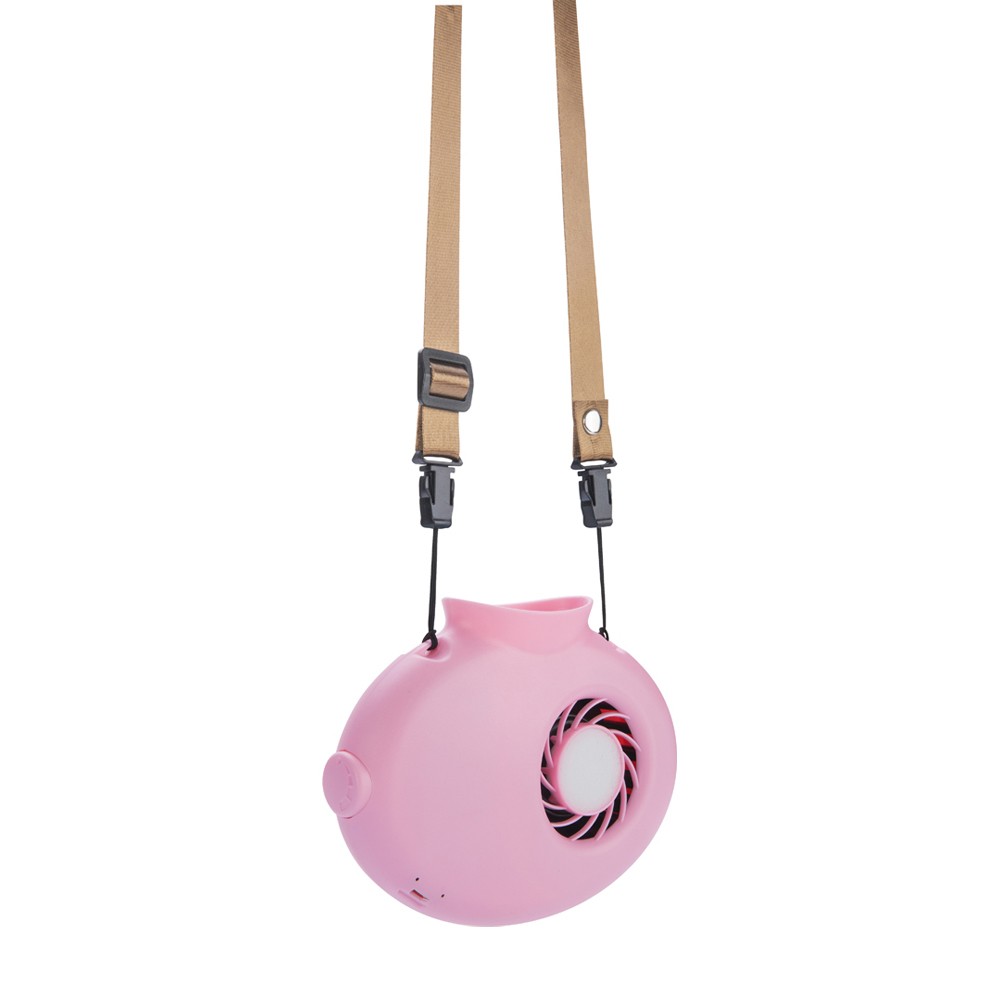 ALSANIDI, Portable Air Fan, Small Fan, Pink Light