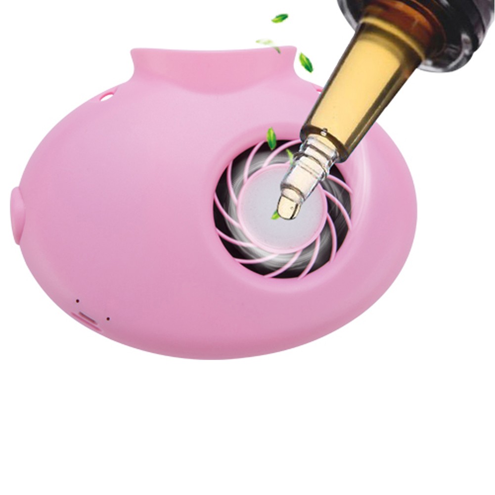 ALSANIDI, Portable Air Fan, Small Fan, Pink Light