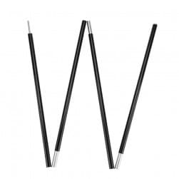 DPT, Foldable Aluminum Tent Pole, Portable Light Canopy Pole for Camping, Black, Size 0.5 inch Size 180 Cm