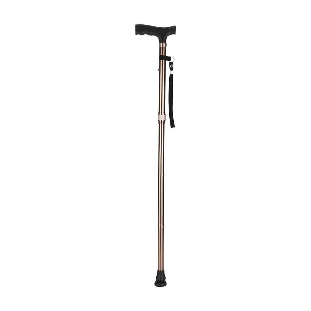 ALSANIDI, Foldable Hiking Pole, Hiking Stick, Brown, Size 91 Cm