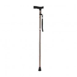 ALSANIDI, Foldable Hiking Pole, Hiking Stick, Brown, Size 91 Cm
