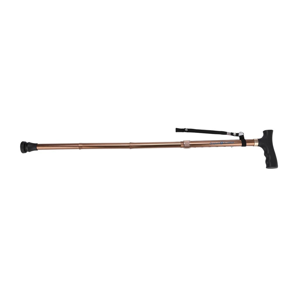 ALSANIDI, Foldable Hiking Pole, Hiking Stick, Brown, Size 91 Cm