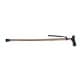 ALSANIDI, Foldable Hiking Pole, Hiking Stick, Brown, Size 91 Cm
