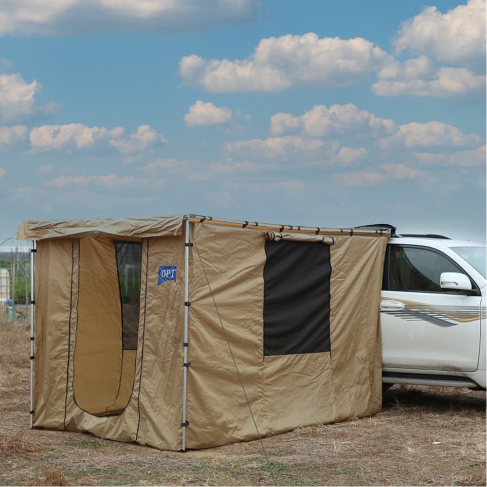 DPT, Tent for Side Car, Portable Car Umbrella, Kaki, Size 200*300 Cm
