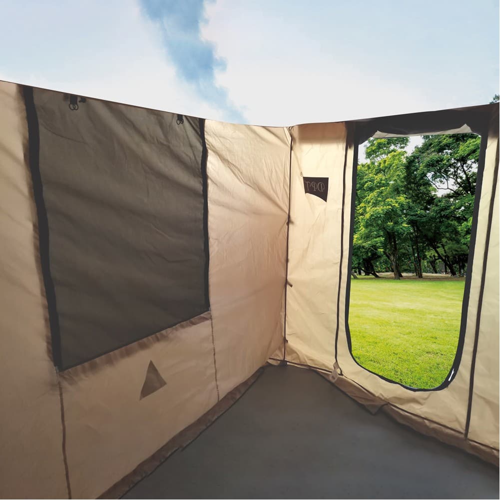 DPT, Tent for Side Car, Portable Car Umbrella, Kaki, Size 250*300 Cm