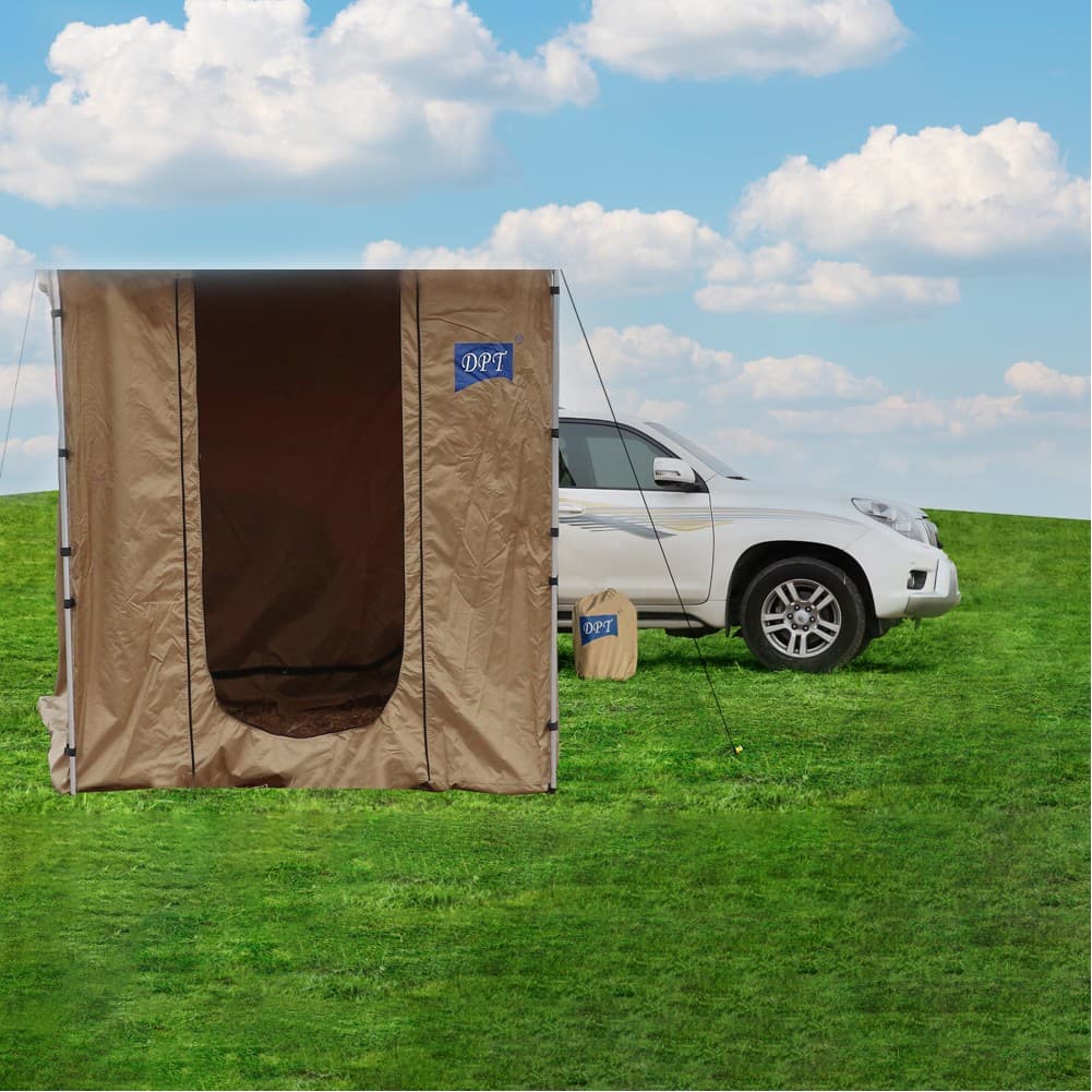 DPT, Tent for Side Car, Portable Car Umbrella, Kaki, Size 250*300 Cm