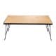 DPT, Foldable Bamboo Camping Table, Foldable Table for Outdoor and Home Gardens, Beige, Size 35*60*23 Cm
