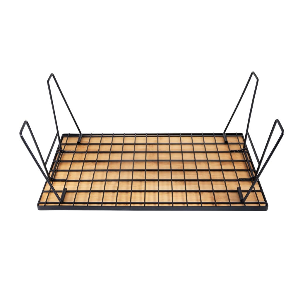 DPT, Foldable Bamboo Camping Table, Foldable Table for Outdoor and Home Gardens, Beige, Size 35*60*23 Cm