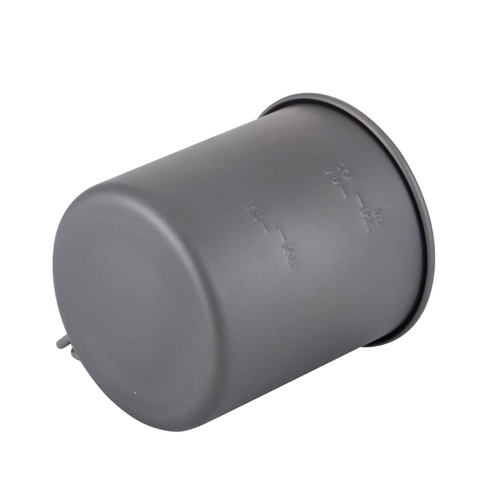 DPT, Titanium cup for trips and hiking, Gray, capacity 300 ml