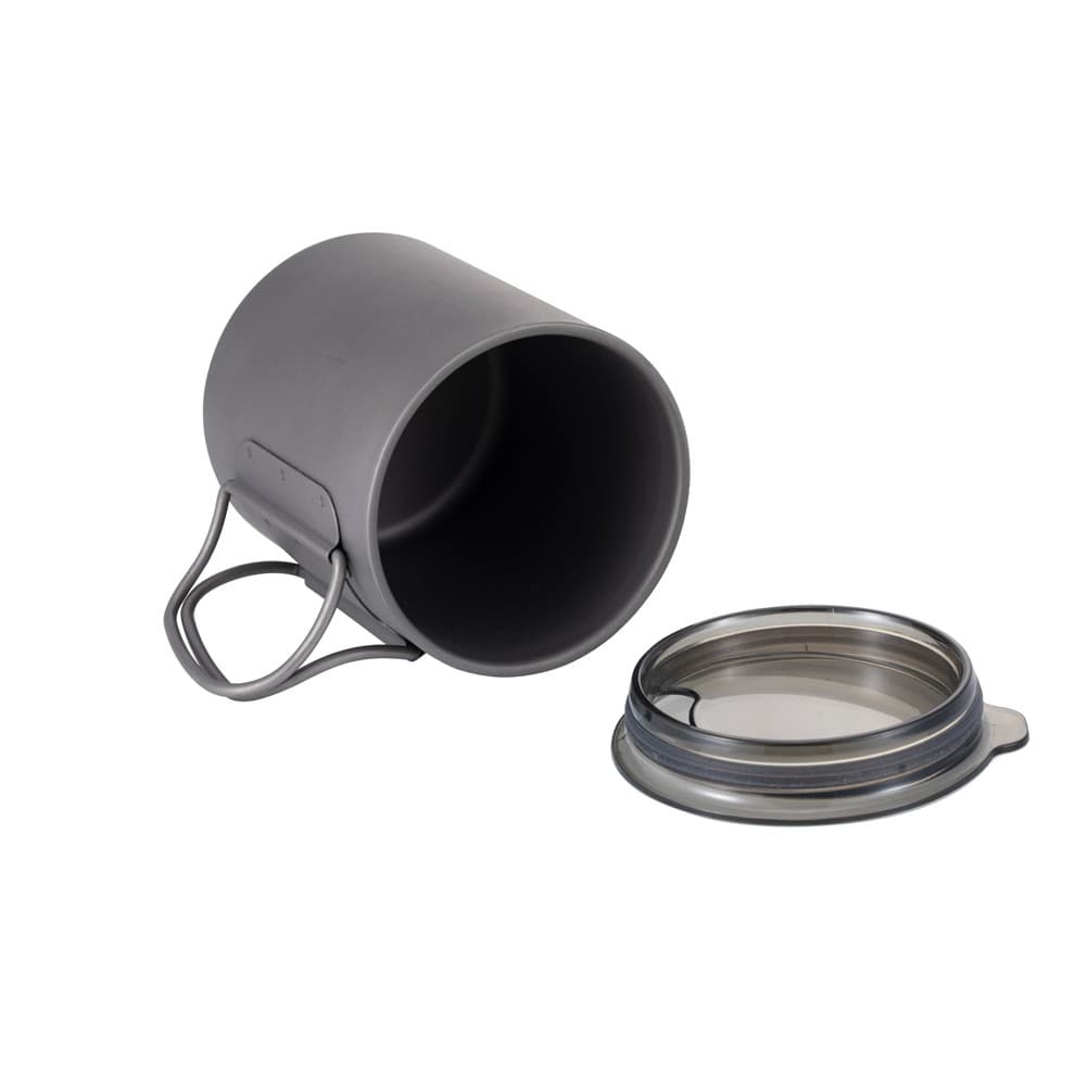 DPT, Titanium cup for trips and hiking, Gray, capacity 300 ml