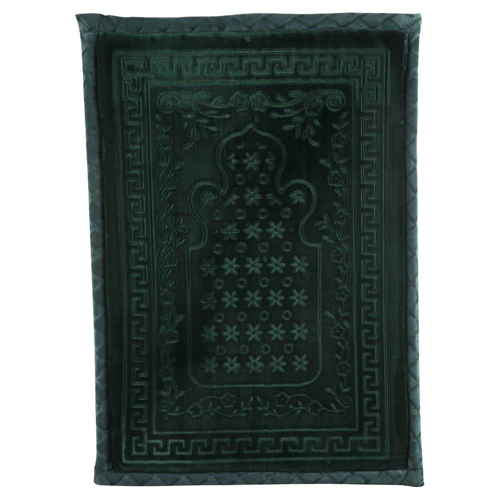 ALSANIDI, Memori Foam Prayer Rug, Comfortable Foam Prayer Rug, Green Dark, Size 80*115 Cm