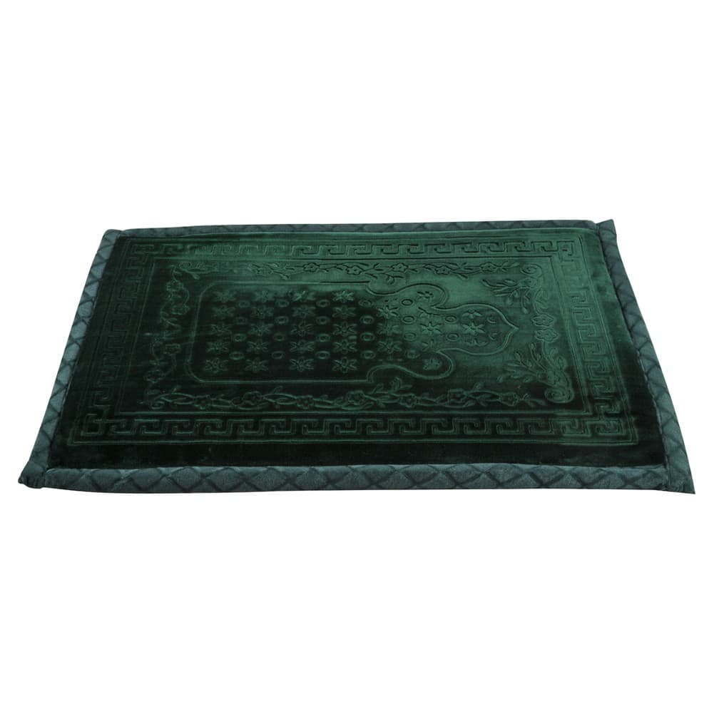 ALSANIDI, Memori Foam Prayer Rug, Comfortable Foam Prayer Rug, Green Dark, Size 80*115 Cm