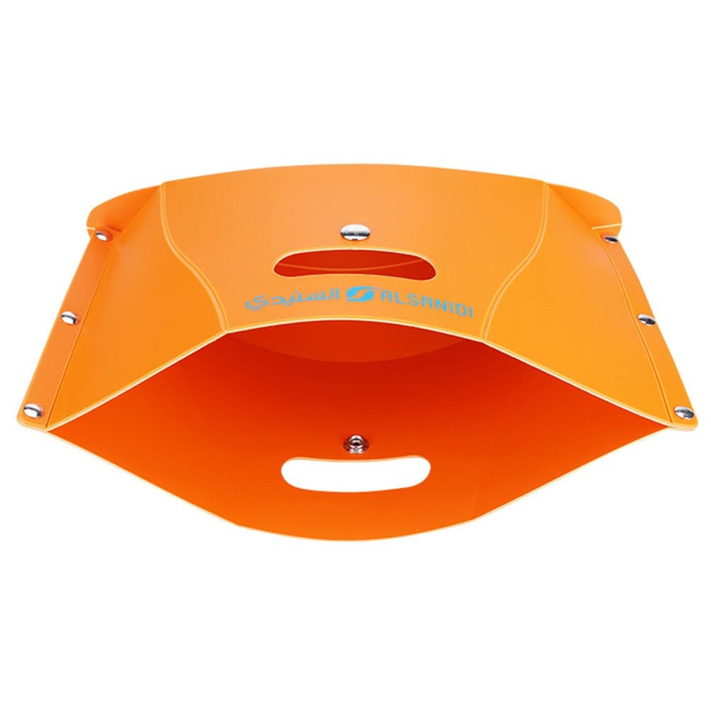 ALSANIDI, Ground Camping and Garden Chair, Trips Chair, Orang, Size 14*30*19 Cm