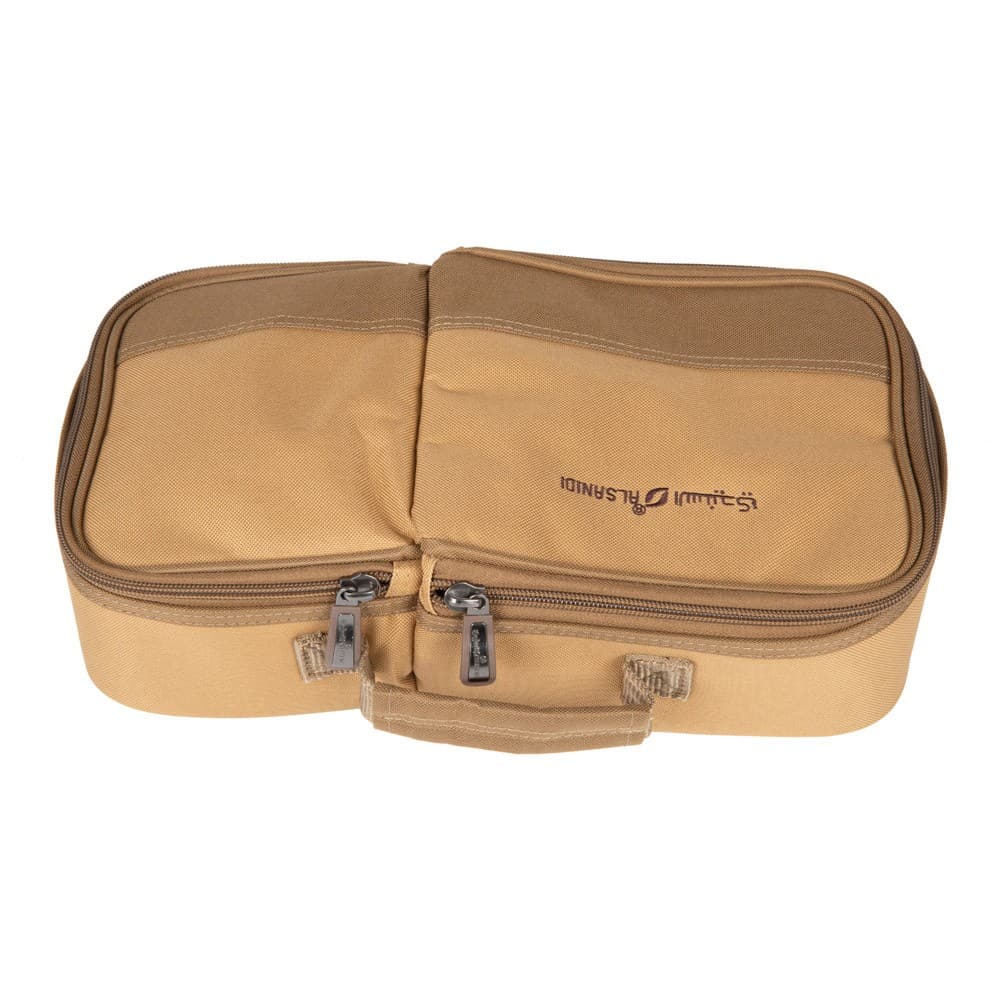 ALSANIDI, Separated cups and Mugs bag for trips, Cups Bag, Kaki, Size 36.5*20*11Cm