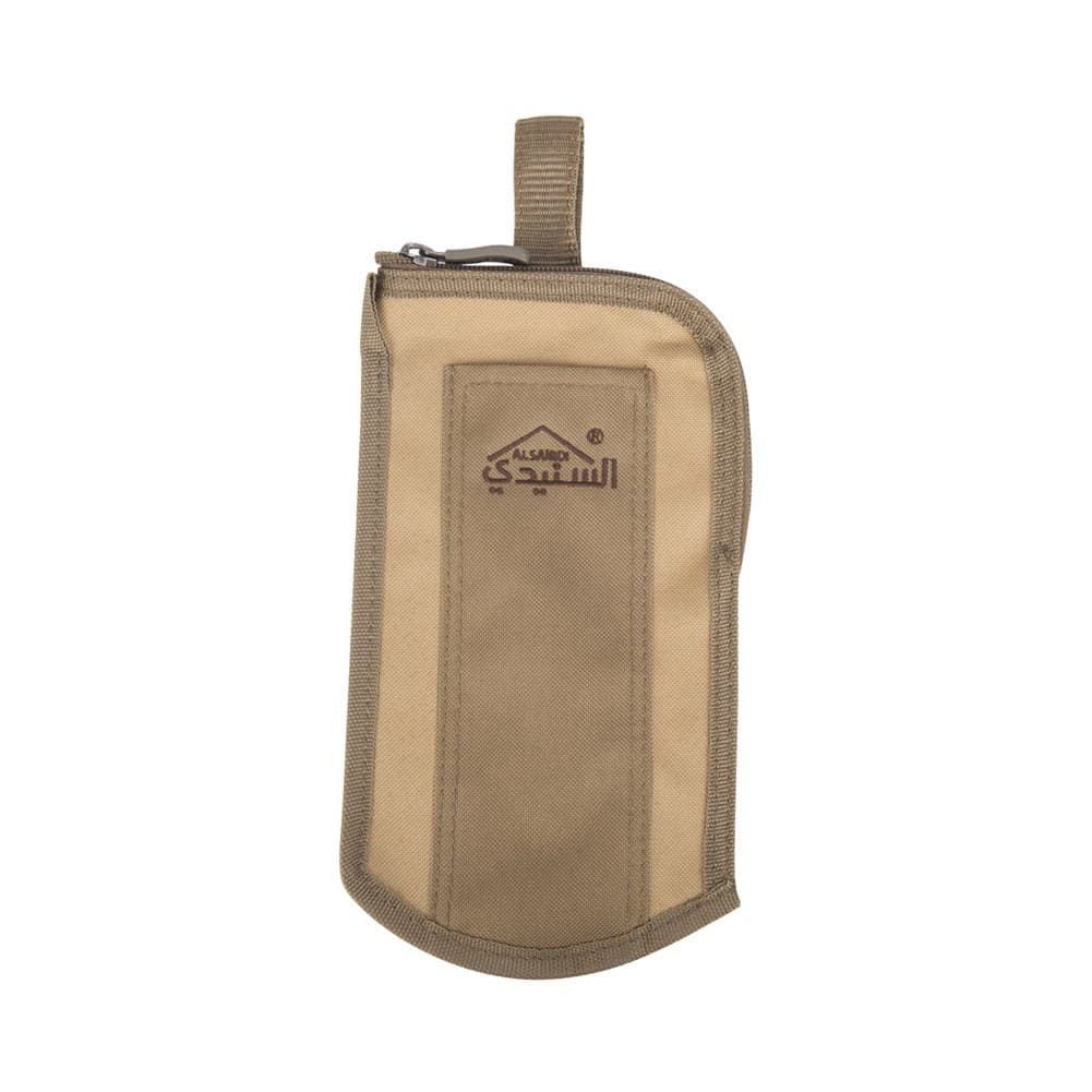 ALSANIDI, Fire wind screen Case for trips, Kaki, Size 14*25*0.5Cm